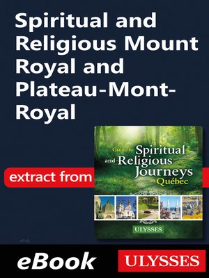 cover image of Spiritual and Religious Mount Royal and Plateau-Mont-Royal